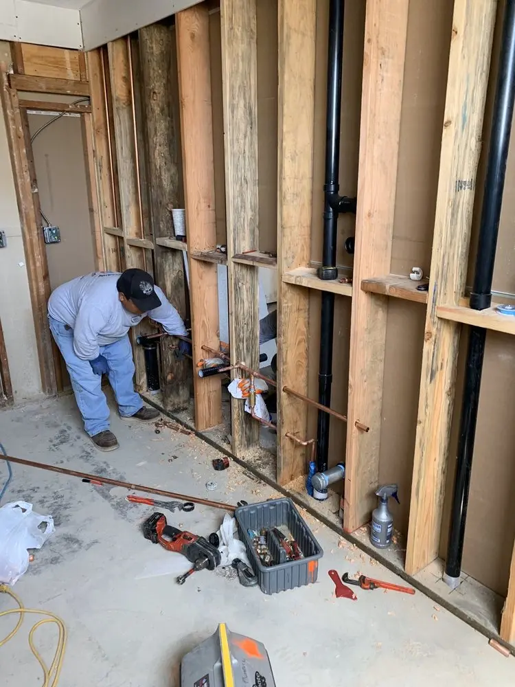 Commercial rough-in plumbing for Gas Line Repair in Saxton